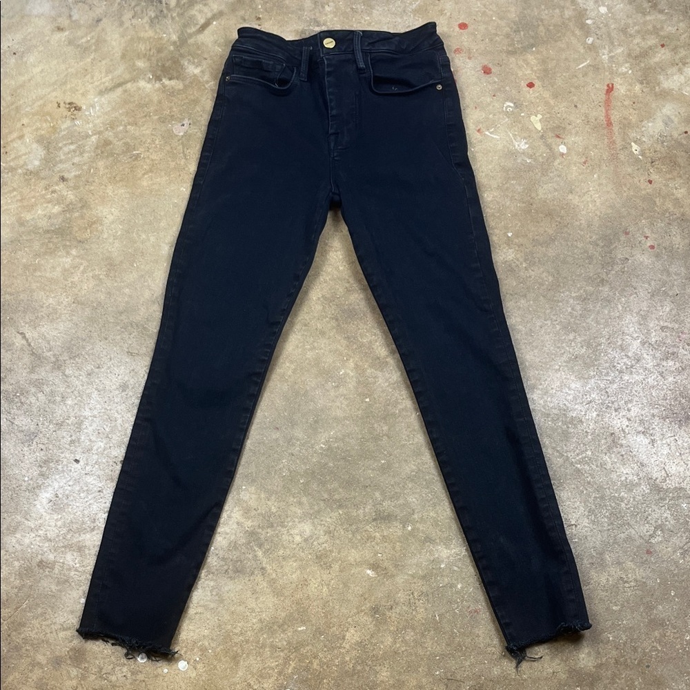 Frame Denim Women's Dark Blue Skinny Jeans
Size: 1